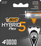 BIC Hybrid Flex5 Картриджи мужские 4шт